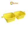 Elevated Foldable Silicone Raised Portable Water Travel Slow Feed Food Collapsible Dog Double Bowl