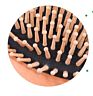 Natural Wooden Paddle Hair Brush Bamboo Bristles Pins Hairbrush for Women, Men and Kids Scalp Massage