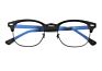 Stylish Dtl003 Hand Made Acetate Clear Transparent Eyebrow Style Optical Frames