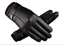 E387 Man Fuax Leather Pu Gloves Windproof Warm plus Velvet Thickened Motorcycle Driving Touch Screen Glove