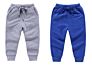 Kids Trousers Cotton Jogger Sweat Pants Solid Cotton Basic Track Girls Boy's Pants