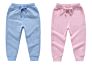Kids Trousers Cotton Jogger Sweat Pants Solid Cotton Basic Track Girls Boy's Pants