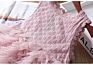 Baby Girls Birthday Party Sleeveless Pink Ruffled Princess Mesh Tutu Kids Casual Dress