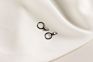Tiny Gold Plated Hoop 925 Silver Jewelry Women Mens Punk Triangle Geometric Rivet Spike Earrings