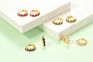 Foxi Korean Jewelry 18K Huggies Hoop Earring Women Gold Earrings Cz Stone Korean Earrings for Women