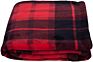 Buffalo Plaid Throw Blanket Soft Flannel Fleece Red Black Checker Plaid Pattern Decorative Throw