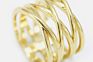 Casual Wear Rings Lady Accessories Chunky Rings Gold Ring