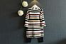 Knitted Baby Children Cardigan Kids Striped Girls Sweater Cardigans with Pockets