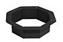 Large round Outdoor Heavy Duty Metal Wood Burning Firepit Fire Ring