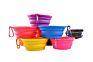 Portable Dog Bowl Flying Disc Pet Dog Food Water Portable Travel Bowls Foldable Silicone Tpe Collapsible Dog Pet Food Bowl