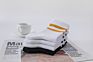 White Black Color Personality Stripe Crew Socks for Men