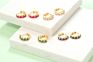 Foxi Korean Jewelry 18K Huggies Hoop Earring Women Gold Earrings Cz Stone Korean Earrings for Women