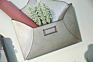 Mayco Home Set of 2 Wall Mounted Hanging Storage Holder Bins Baskets Metal Galvanized Envelope Wall Pockets