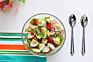 Multifunction Metal Vegetable Fruit Mixing Tools Cuchara Silver Tenedor Long Handle Big Salad Spoon and Fork Set