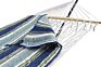 Wq 2 Person Hammock with Cotton Rope Quilted Fabric Pad Hardwood Spreader Bar Hammock with 12 Ft Stand