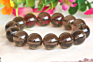 Arthurgem Natural Healing Crystal Beaded Bracelet for Women Men Smoky Quartz Beads Stretch Bracelet