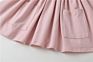 Kids Fall Wear Manufacturers Eco-Friendly Solid Color 95% Cotton Daily Life Dress for Girl