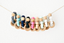 Mix Color Baby Teether Nursing Bracelet Silicone Beads Wooden Ring Wood Beads Teether