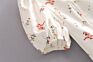 White Color Floral Print Women Short Sleeve Sweet Design Casual Cute Slim Fit Mini Dress