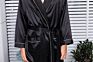 Adult Silk Robe Luxurious Satin Sleepwear Long Sleeve plus Size Pajamas for Men