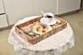 Hand Woven Set of 3Pcs Water Hyacinth Tray Basket