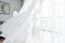 Luxury Eco-Friendly White Polyester Voile Sheer Curtains Fabric for Room