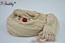 Ph Most Popular Latest Style Plain Crinkle Viscose Small Tassel Shawl Scarf