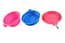 Portable Dog Bowl Flying Disc Pet Dog Food Water Portable Travel Bowls Foldable Silicone Tpe Collapsible Dog Pet Food Bowl