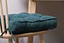 Solid Square Seat Cushion, Polyester Pillow Seat Corduroy Chair Pad Tatami Floor Cushion for Living Room