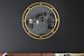 27 "Double round Metal Frame Wall Decorative Mirror, Gold for the Bedroom, Bathroom, Living Room Entrance