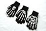 Adult Halloween Skull Ghost Claw Offset Printing Fluorescent Luminous Gloves Outdoor Riding Warm Knitted Gloves