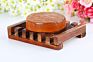 Carbonization Wooden Soap Dish Holder Bathroom and Kitchen Soap Tray