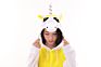 Cute White and Yellow Unicorn Adult Pajamas Cartoonanimal Kids Christmas Onesie with Good Price