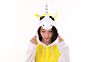 Cute White and Yellow Unicorn Adult Pajamas Cartoonanimal Kids Christmas Onesie with Good Price