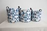 Modern Drawstring Waterproof round Storage Laundry Basket