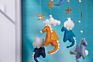 Nursery Decor Baby Crib Mobile Felt Dinosaur Baby Mobile