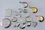 Stainless Steel Photo Frame Locket Carved round Mirror Shape Hollow Pendant Vintage Jewelry