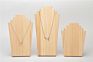 Wooden Necklace Holder Jewelry Display Bust Stand Wood Jewellery Organizer Display Stands for Necklace