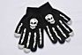 Adult Halloween Skull Ghost Claw Offset Printing Fluorescent Luminous Gloves Outdoor Riding Warm Knitted Gloves