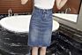 Wholesales Ladies Denim Jeans Skirt Knee Length Long Women Skirt and Top Set Short Jean Skirts for Ladies