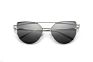 Cat Eye Sun Glasses Metal Reflective Flat Lens Vintage Rose Gold Mirror Woman Sunglasses