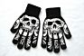 Adult Halloween Skull Ghost Claw Offset Printing Fluorescent Luminous Gloves Outdoor Riding Warm Knitted Gloves