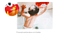 Abs Material Kids Play Crab Toys Bubble Bath Toy Blower for Child with Strong Suction