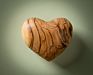 1.38"X1.38"(3.5*3.5Cm)Olive Wood Handmade Love Hearts Olive Wood Hearts