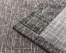 Window Sheer Polyester Linen Look Curtain Panel Linen Gradient Print Fabric for Living Room Bedroom