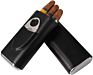 Style Alligator Grain Leather Cigar Case For