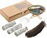 Robin Crystal Abalone Shell Sage Set Cleansing Smudge Kit for Healing