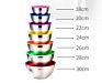Non Stick Ramen Bowl Pet Modern Dishwasher Salad Safe Stainless Steel Mixing Bowls with Lids Prep Bowls 7Pcs Set
