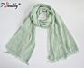 Ph Most Popular Latest Style Plain Crinkle Viscose Small Tassel Shawl Scarf