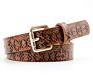 Snakeskin Printed Pu Leather Belt for Women Girl Snake Skin Print Jeans Waist Belt